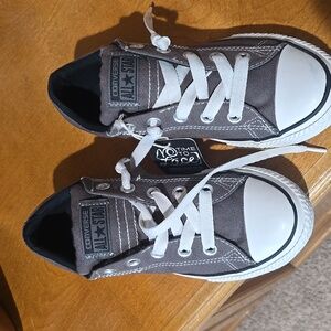 Kids Grey Allstar Coverse size 2
